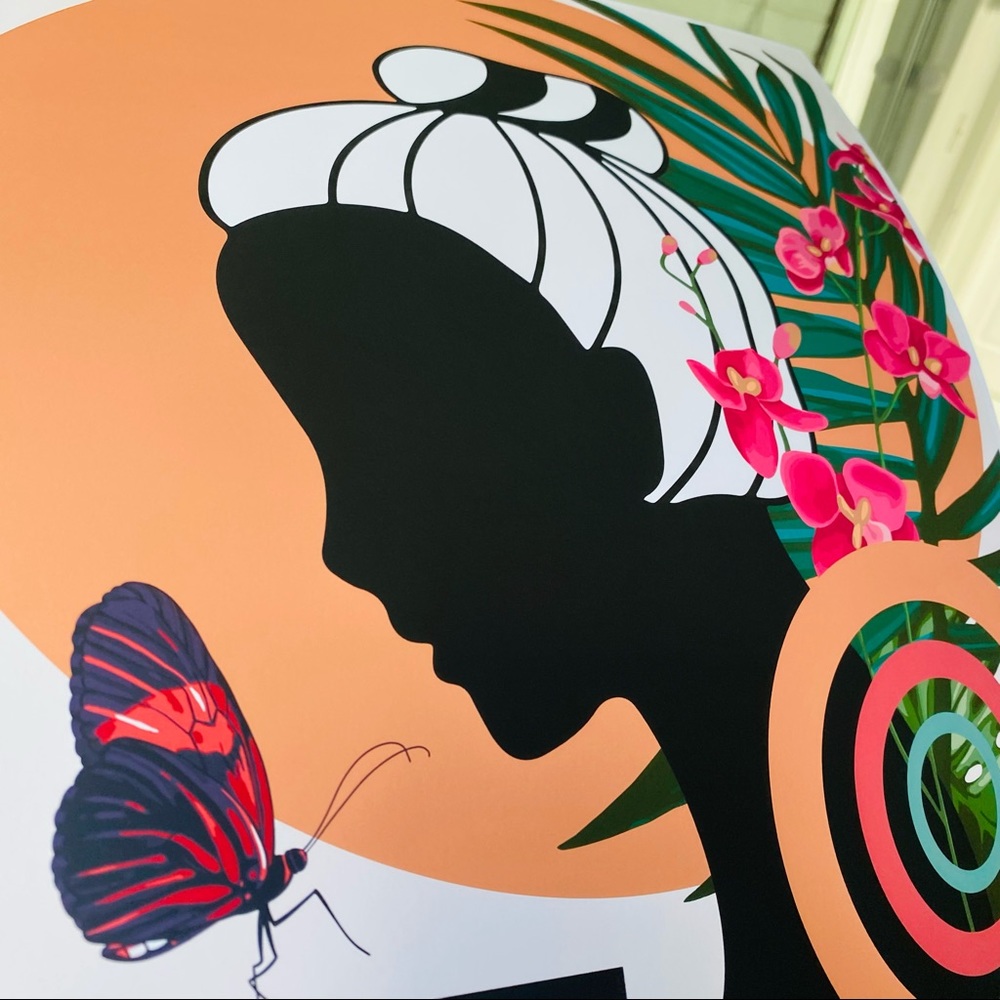 Modern Wall Art Print Butterfly Girl Unframed - Picture 13 of 15